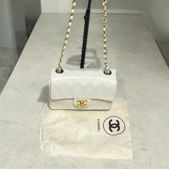 2004’ Vintage CHANEL Quilted Mini Square Flap Bag - Picture 2 of 16